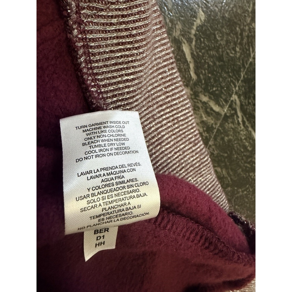 Champion Sweatshirt Hoodie Pullover Women's XXL Purple Silver Trim Long Sleeve - Picture 6 of 7